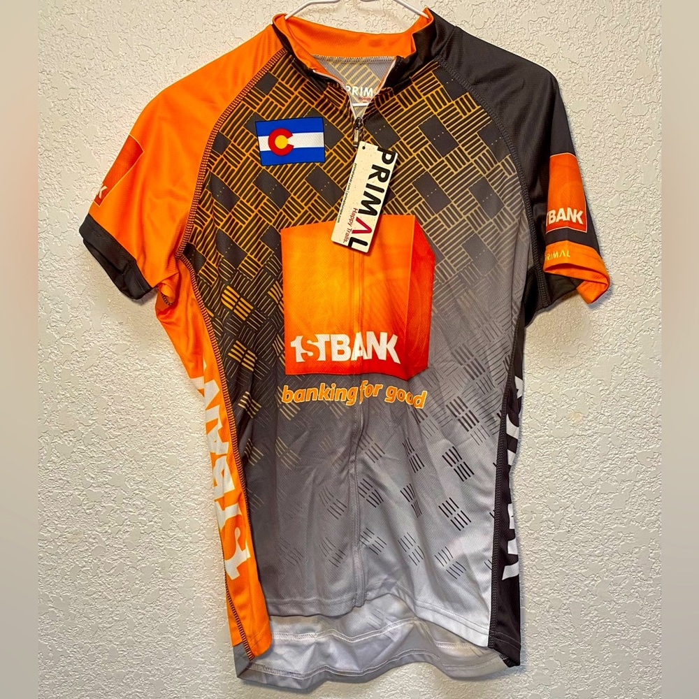 Primal Cycling Jersey Women’s Size XL Full Zip 1st Bank - Bike MS - Tour de Cure